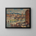 a city of mills by the riverbank - Robert Spencer — framed artwork on a wall