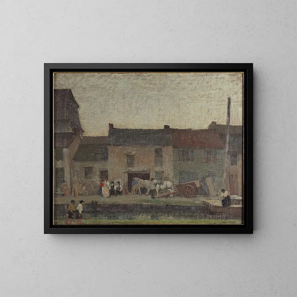 End of Day - Robert Spencer — framed artwork on a wall