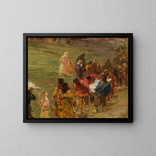 Procession in Russia - Robert Sterl — framed artwork on a wall
