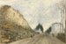 Spa painting, Germany, a road lined with a high embankment - Robert Streatfeild — artwork view