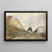 Spa painting, Germany, a road lined with a high embankment - Robert Streatfeild — framed artwork on a wall
