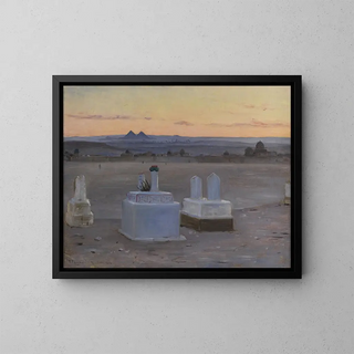 View of Cairo at Twilight - Robert Thegerström — framed artwork on a wall
