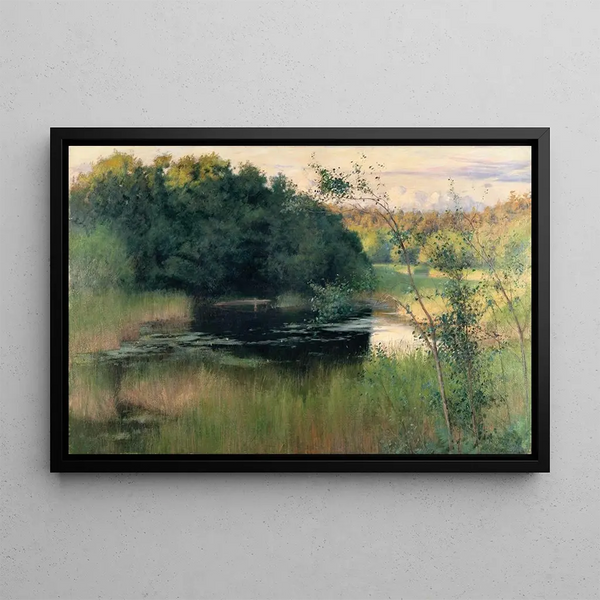 Summer Evening - Robert Thegerström — framed artwork on a wall