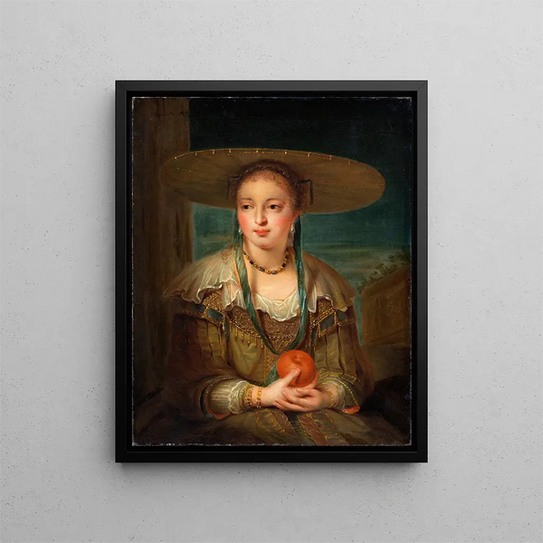 Pomone - Robert Tournières — framed artwork on a wall
