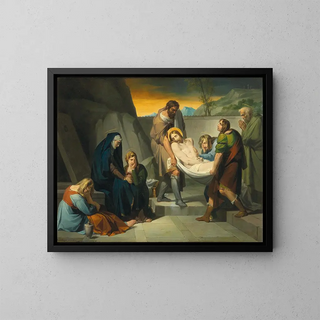 Mise au tombeau - Robert von Langer — framed artwork on a wall