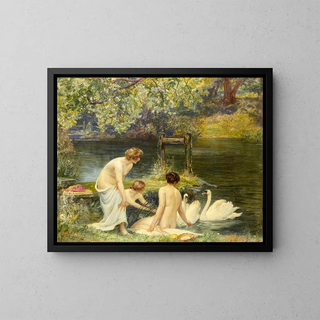 A Summer Morning - Robert Walker Macbeth — framed artwork on a wall