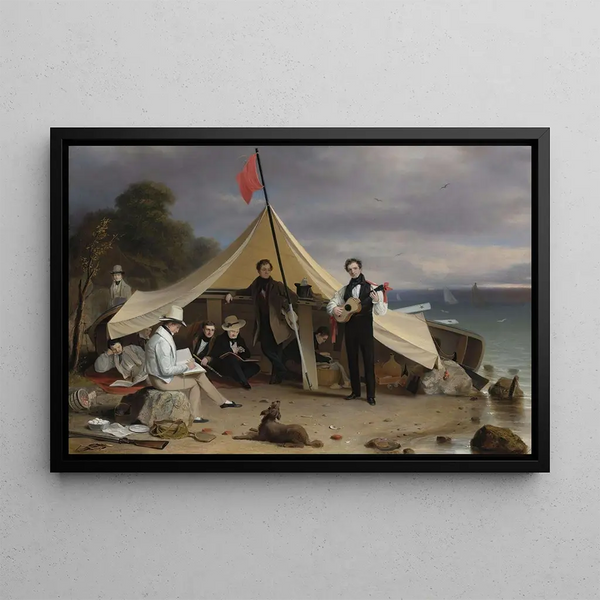 Greenwich Yacht Club - Robert Walter Weir — framed artwork on a wall