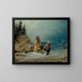 Family of beggars on the road - Robert Wilhelm Ekman — framed artwork on a wall