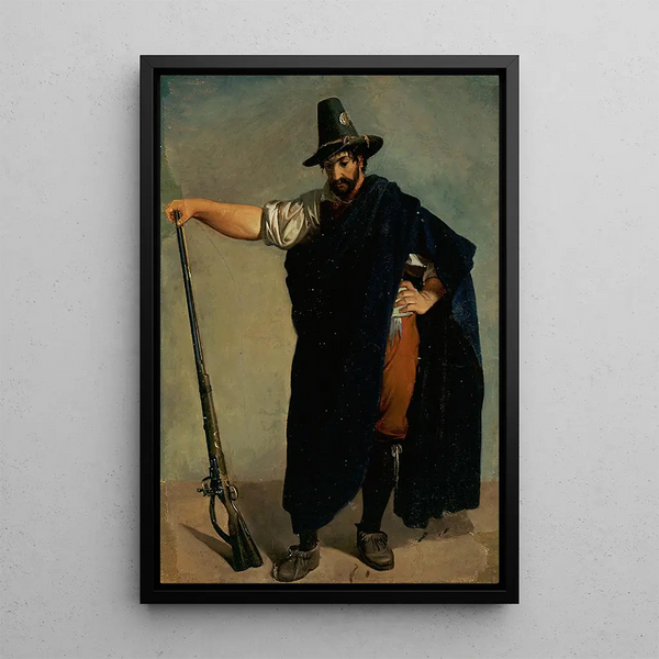 Italian Bandit Painting - Robert Wilhelm Ekman — framed artwork on a wall