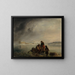 Winter Fishing in front of Turku - Robert Wilhelm Ekman — framed artwork on a wall