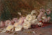 a still life with pink and white chrysanthemums - Robert Wilton Lockwood — artwork view