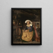La Fileuse Bretonne The Spinner - Robert Wylie — framed artwork on a wall