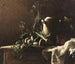 Nature morte avec poireaux, pommes de terre et fenouil sur un meuble de commode - Robert Wylie — artwork view