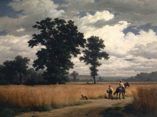Grain Harvest Painting - Robert Zünd — artwork view