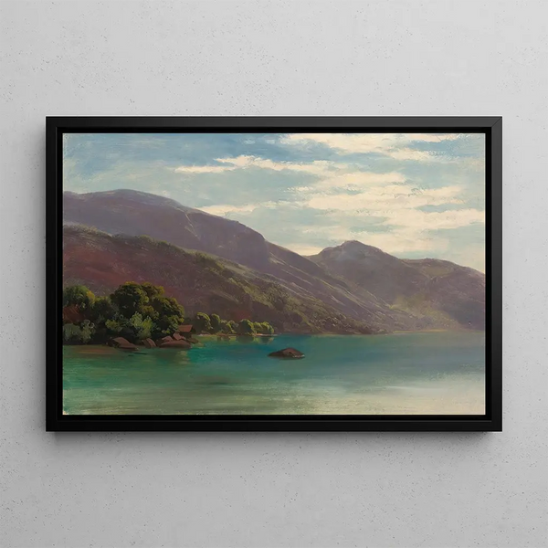 Lac des Quatre-Cantons - Robert Zünd — framed artwork on a wall