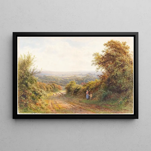 Allée des écureuils près de Magham Down Sussex - Roberto Angelo Kittermaster Marshall — framed artwork on a wall