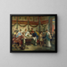 A Roman Feast - Roberto Bompiani — framed artwork on a wall