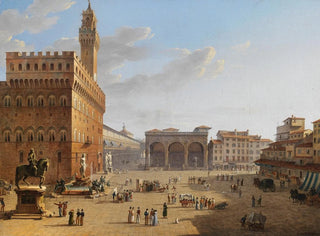 Place de la Signoria Florence - Roberto Roberti — artwork view