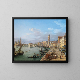 Riva degli Schiavoni, Venice - Roberto Roberti — framed artwork on a wall