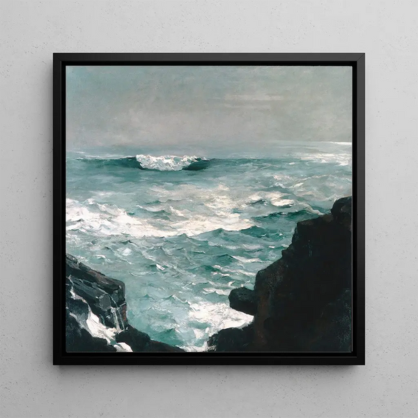 Rock of Cannon - Winslow Homer — framed artwork on a wall