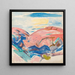 Rochers rouges - Edvard Munch — framed artwork on a wall