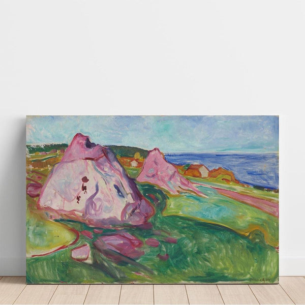 Reproduction of the painting of Red Rocks near Åsgårdstrand - Edvard Munch