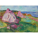 Reproduction of the painting of Red Rocks near Åsgårdstrand - Edvard Munch