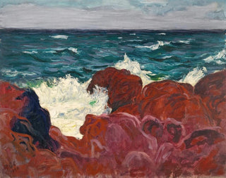 Red Rocks and Sea Painting - Roderic O'Conor — artwork view