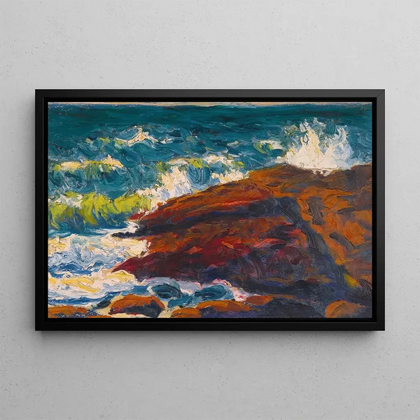 Marine landscape painting - Roderic O'Conor — framed artwork on a wall