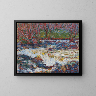 The turbulent stream - Roderic O'Conor — framed artwork on a wall