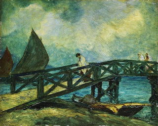 Pont en bois de Mazorlo à Burano - Rodolfo Paoletti — artwork view