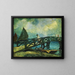 Pont en bois de Mazorlo à Burano - Rodolfo Paoletti — framed artwork on a wall