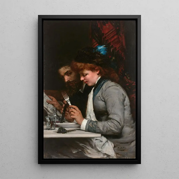 Chez Duval - Rodolphe Julian — framed artwork on a wall