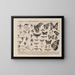 Atlas de la faune du Brésil Pl07 - Rodolpho von Ihering — framed artwork on a wall