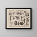 Atlas of Brazil's Wildlife Map Pl09 - Rodolpho von Ihering — framed artwork on a wall