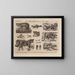 Atlas of the Wildlife of Brazil Pl34 - Rodolpho von Ihering — framed artwork on a wall