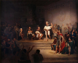 The Tlaxcalan Senate - Rodrigo Gutiérrez — artwork view