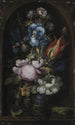 Bouquet de fleurs dans une niche en pierre - Roelant Savery — artwork view