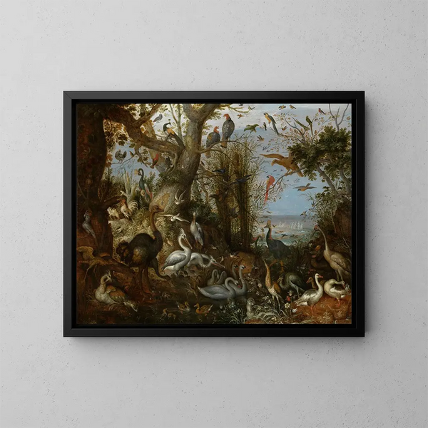 Poultry - Roelant Savery — framed artwork on a wall
