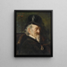 Portrait of a gentleman with medals - Rogelio de Egusquiza — framed artwork on a wall