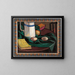 Still life with a jug and eggs - Roger Fry — framed artwork on a wall