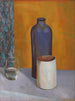 Still life with blue bottle - Roger Fry — artwork view