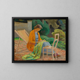 Summer in the Garden - Roger Fry — framed artwork on a wall