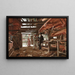 The boat hangar - Roger Jourdain — framed artwork on a wall