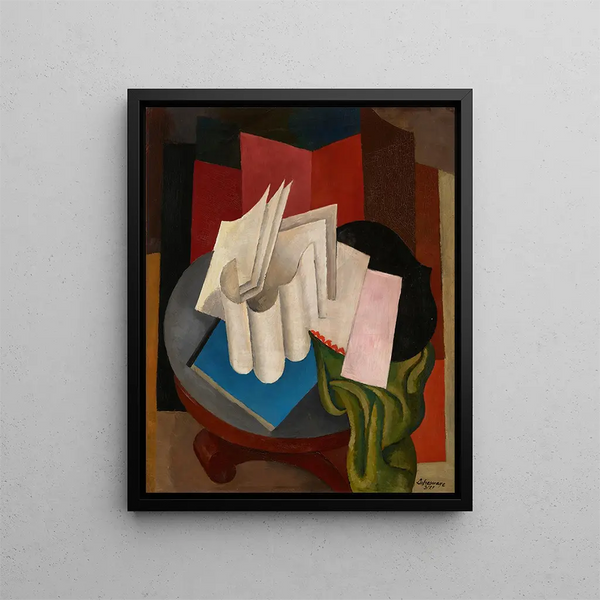 Les Feuilles blanches - Roger de La Fresnaye — framed artwork on a wall