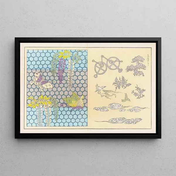 Shinsen moyo no shiori Pl11 - Rokkaku Shisui — framed artwork on a wall