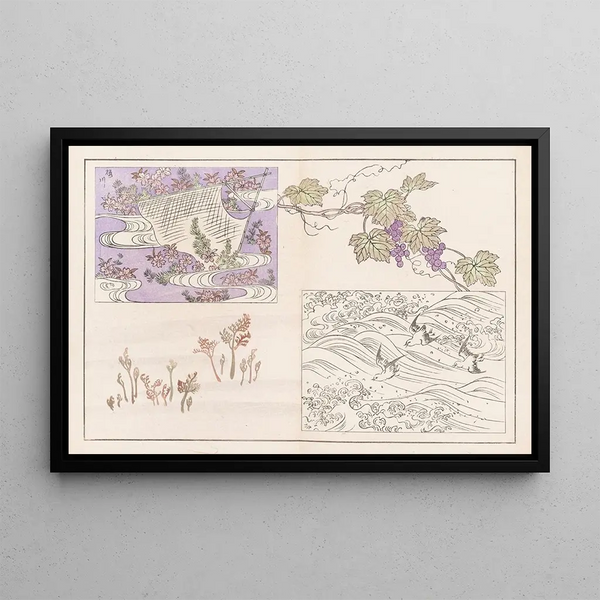 Shinsen moyo no shiori Pl13 - Rokkaku Shisui — framed artwork on a wall