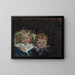 Portrait of children - Roland Maser — framed artwork on a wall