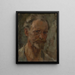 Self-portrait painting - Roland Maser — framed artwork on a wall