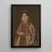 Portrait of a Woman - Roland de Moys — framed artwork on a wall
